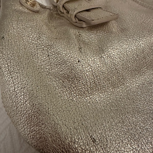 Authenticated Jimmy Choo Metallic Gold Tote - Picture 15 of 16